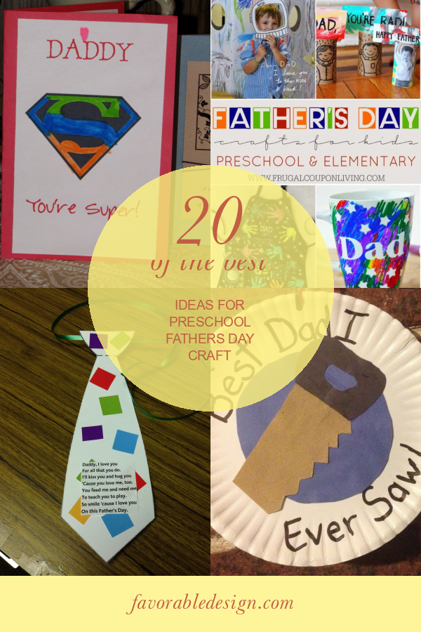 20 Of The Best Ideas For Preschool Fathers Day Craft - Home, Family ...